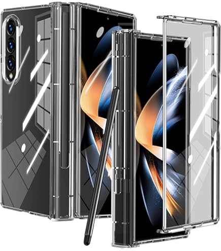 ケース Galaxy Z Fold4 /W23,透明メッキ 手帳型+強化ガラス膜 Amazon.co.jp: Galaxy Z Fold4 / W23ケース,折り畳み透明メッキ